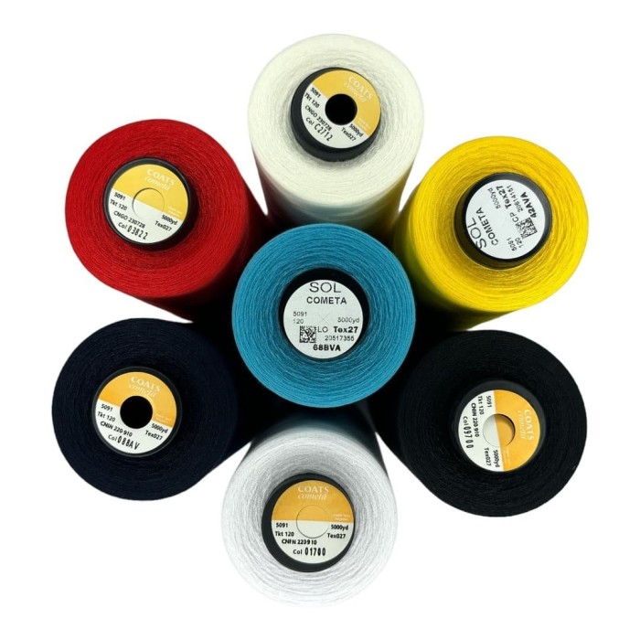 Hilo SOL de 5000 yardas es perfecto para proyectos de costura a gran escala. Con una excelente resistencia y suavidad.
